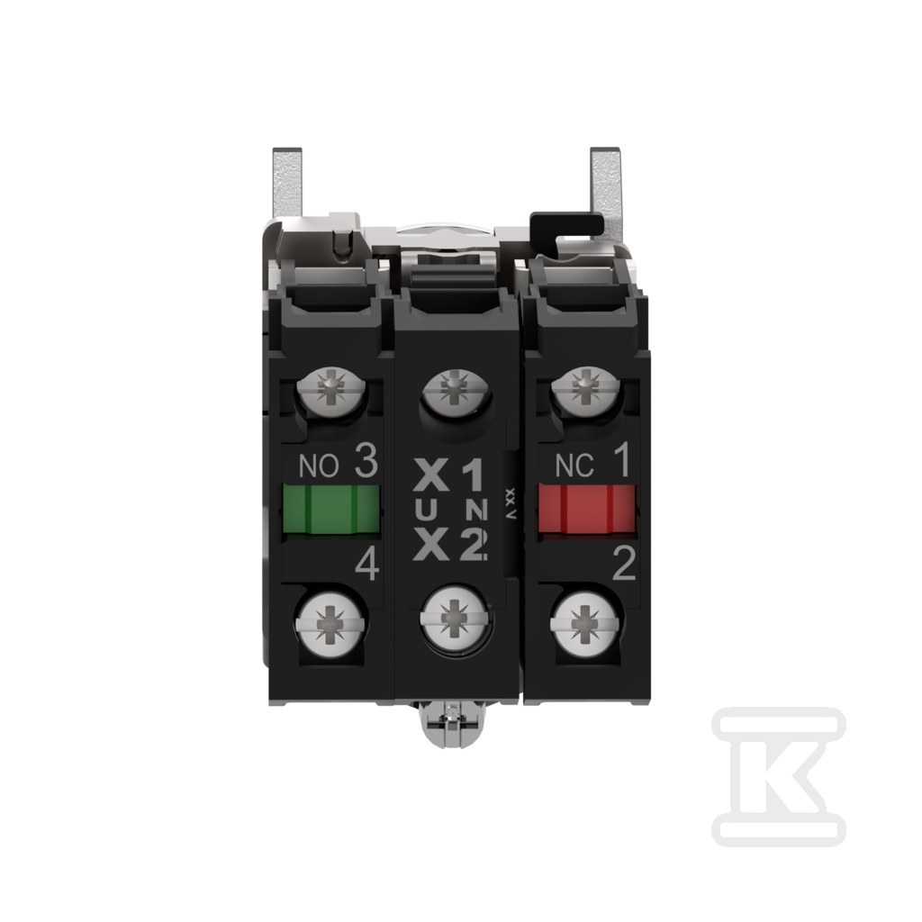 Przycisk płaski biały, LED 24V Harmony - XB4BW31B5